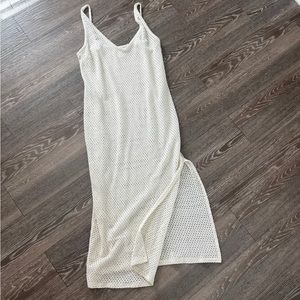 Cream crochet dress